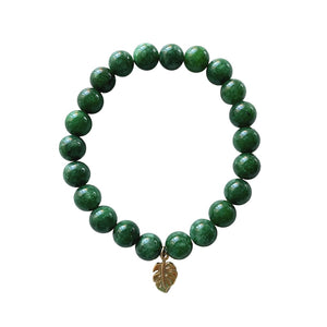 Jade & Leaf Bracelet