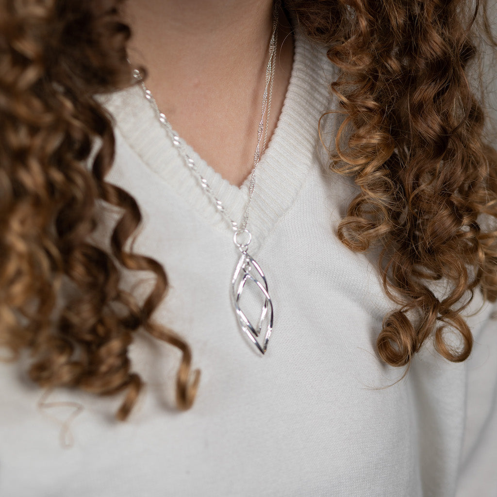Selena Sterling Silver Pendant Necklace - Standout Boutique