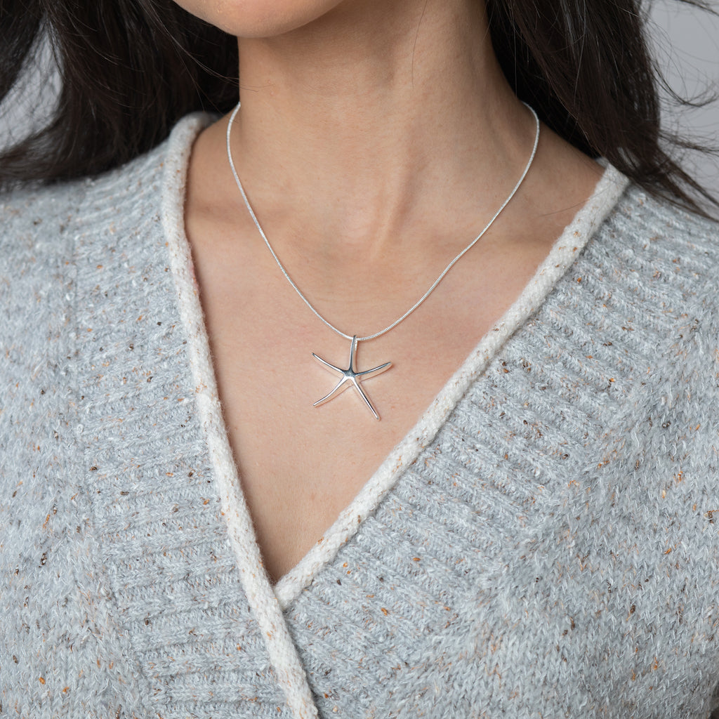 Sterling Starfish Necklace