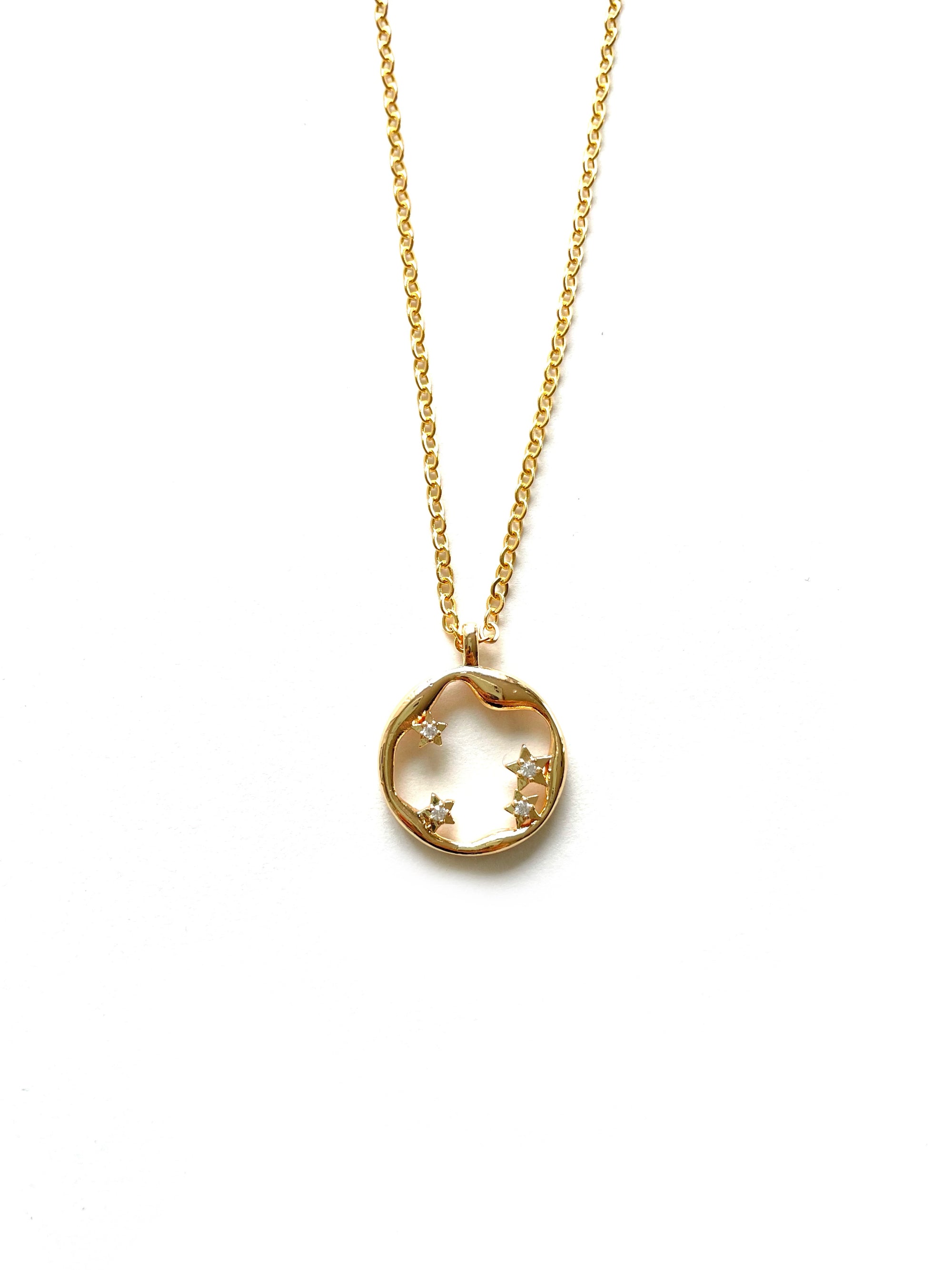 Evie Charm Gold Sparkly Stars Necklace - Standout Boutique