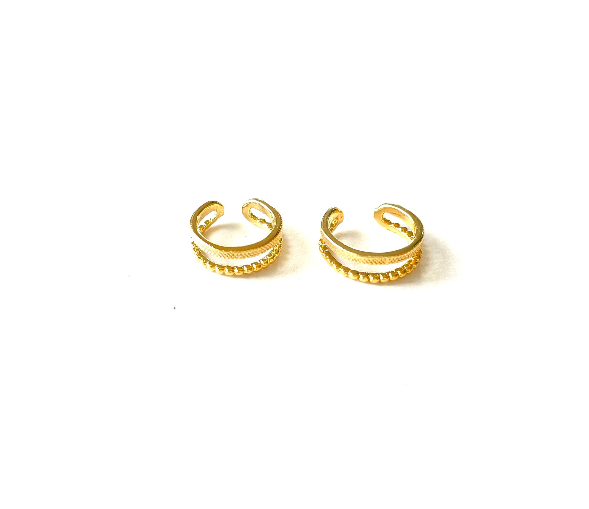 Handmade gold and brass Ear Cuff - Standout Boutique