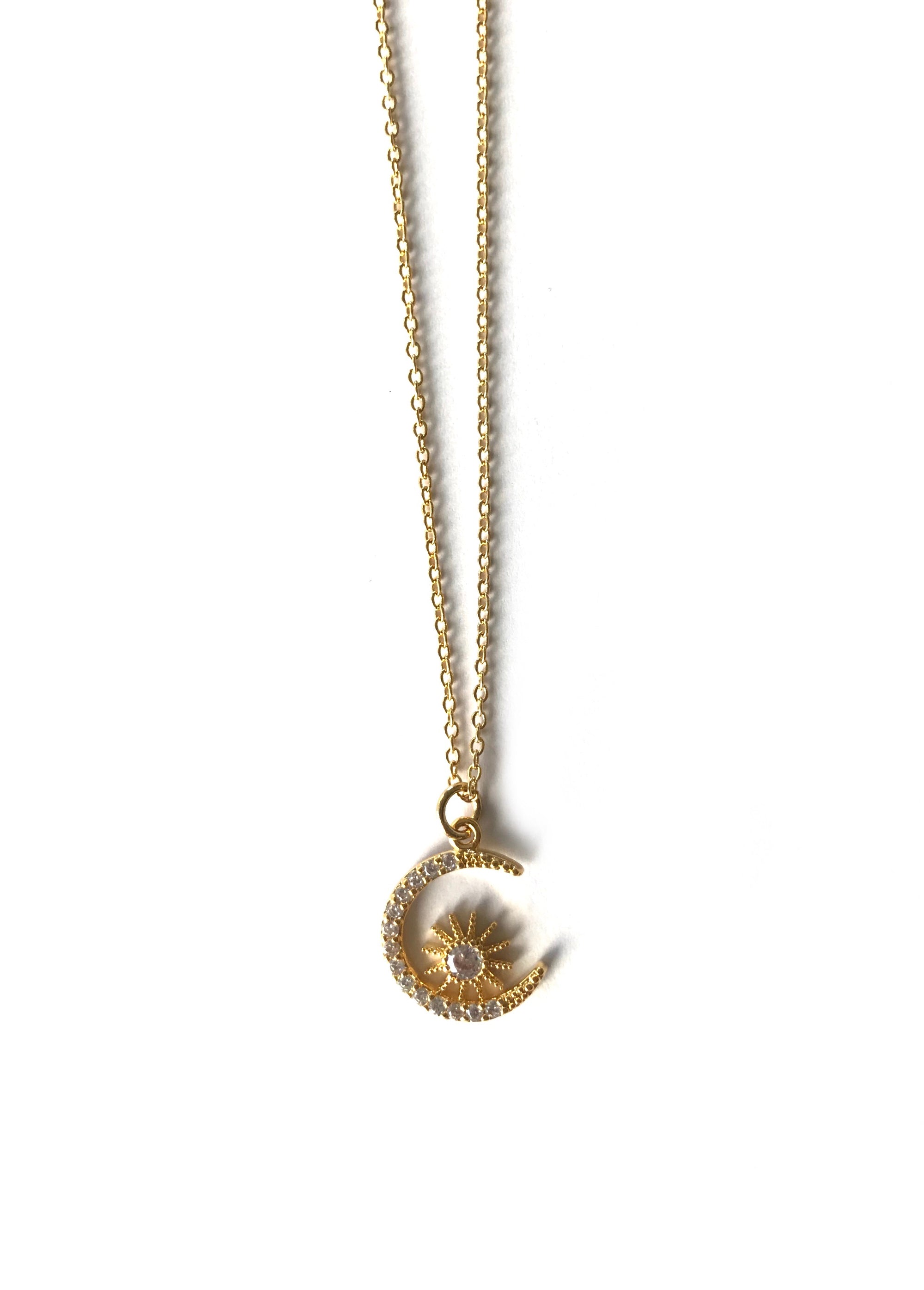 Moon & Star Gold Necklace - Standout Boutique