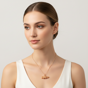 Golden Fox Pendant Necklace