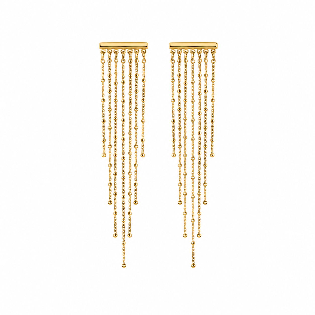 Golden Cascade Earrings