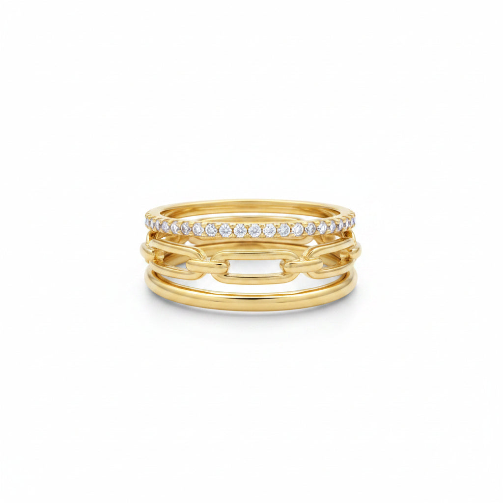 Stacked Band Ring Set