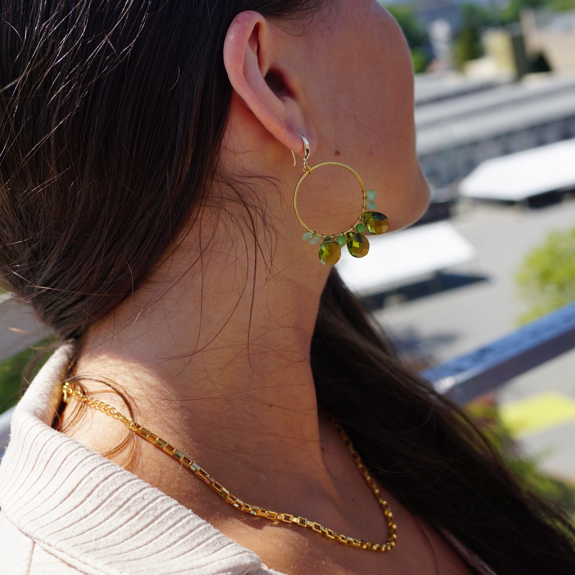 Elluz Emerald Earrings - Standout Boutiquq