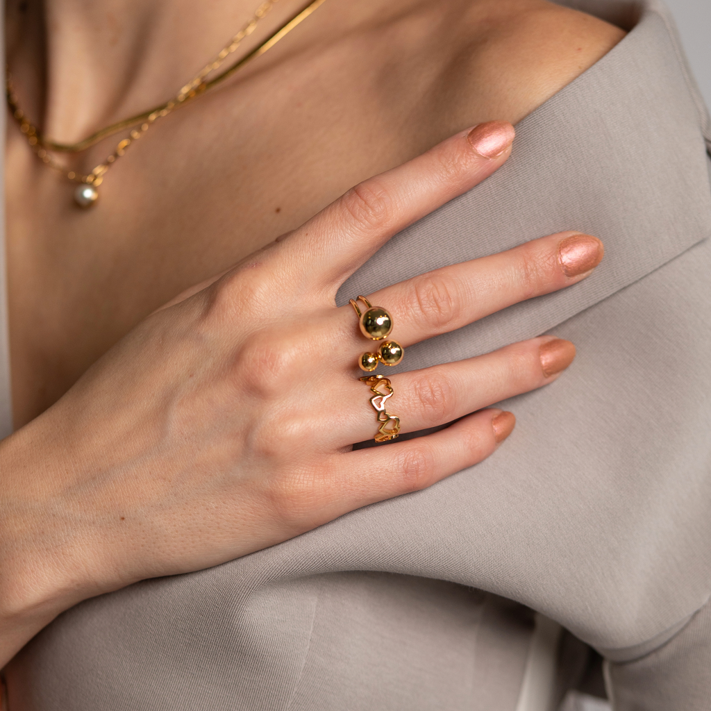 Golden Heart Ring - Standout Boutique