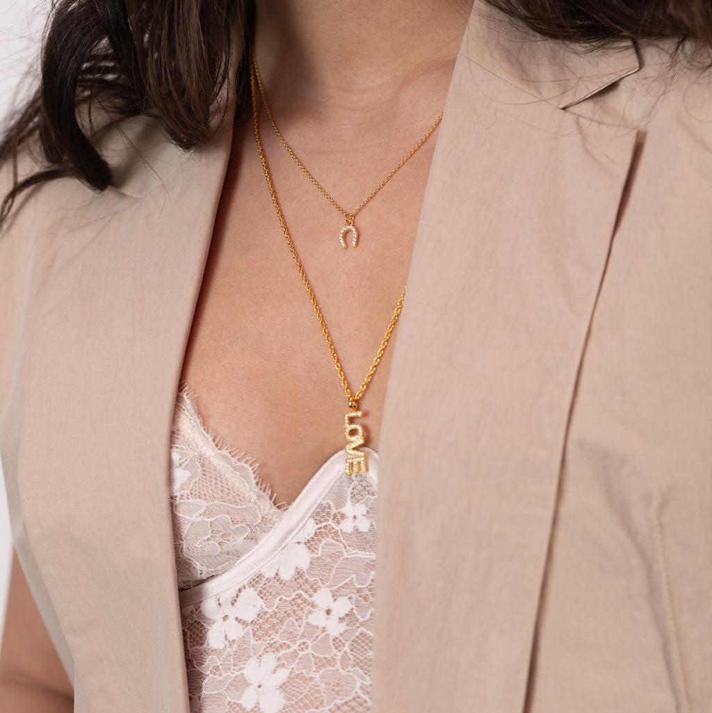 Lucky Charm Horseshoe Necklace
