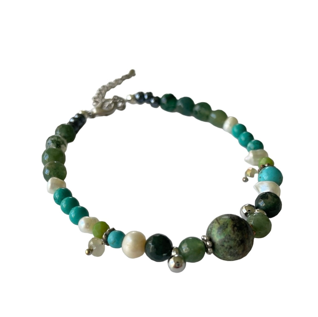 Mixed Green Bracelet