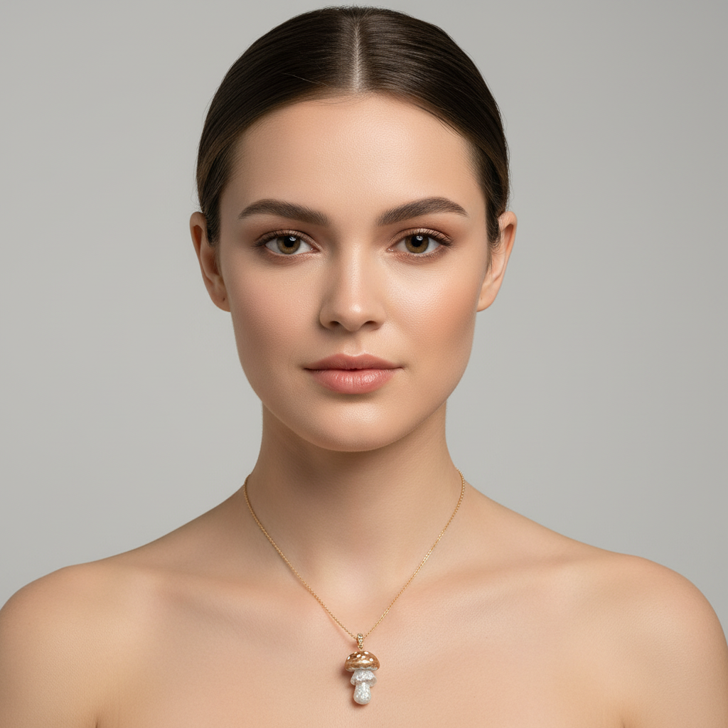 Whimsical Mushroom Necklace