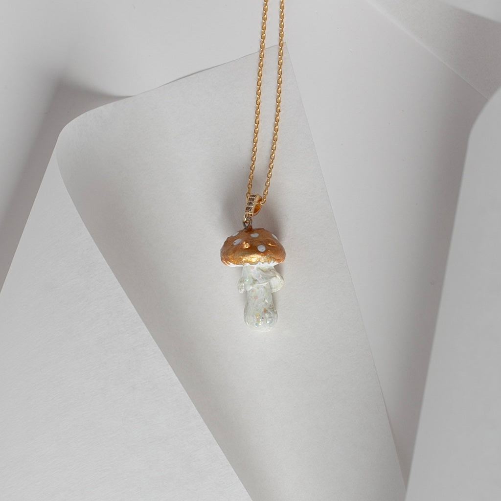 Whimsical Mushroom Necklace