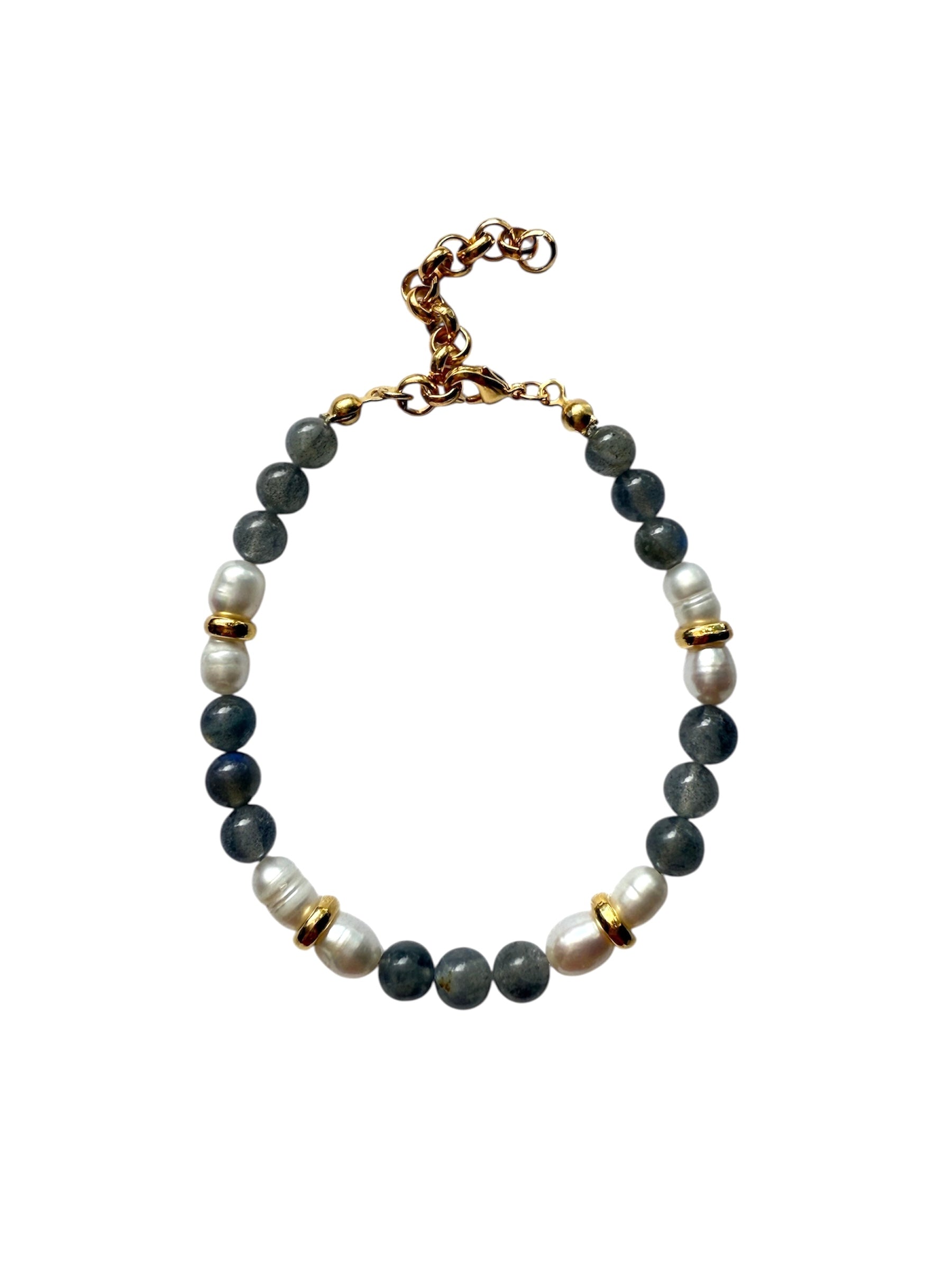 Labradorite & Pearl Bracelet