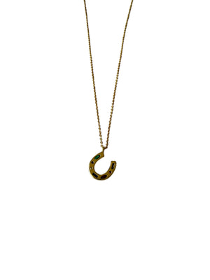 Horseshoe Gem Necklace