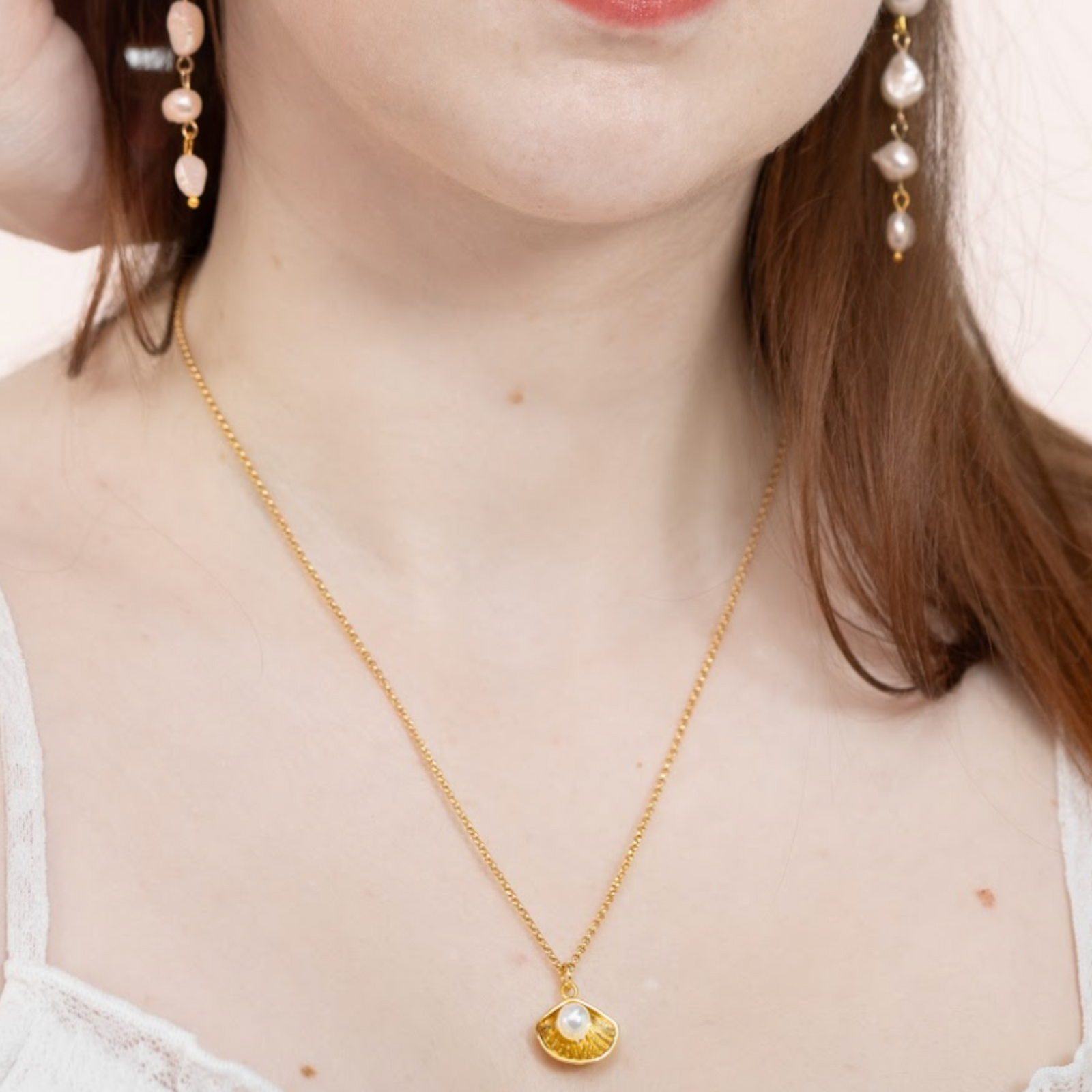 Alisha Pearl Shell Necklace
