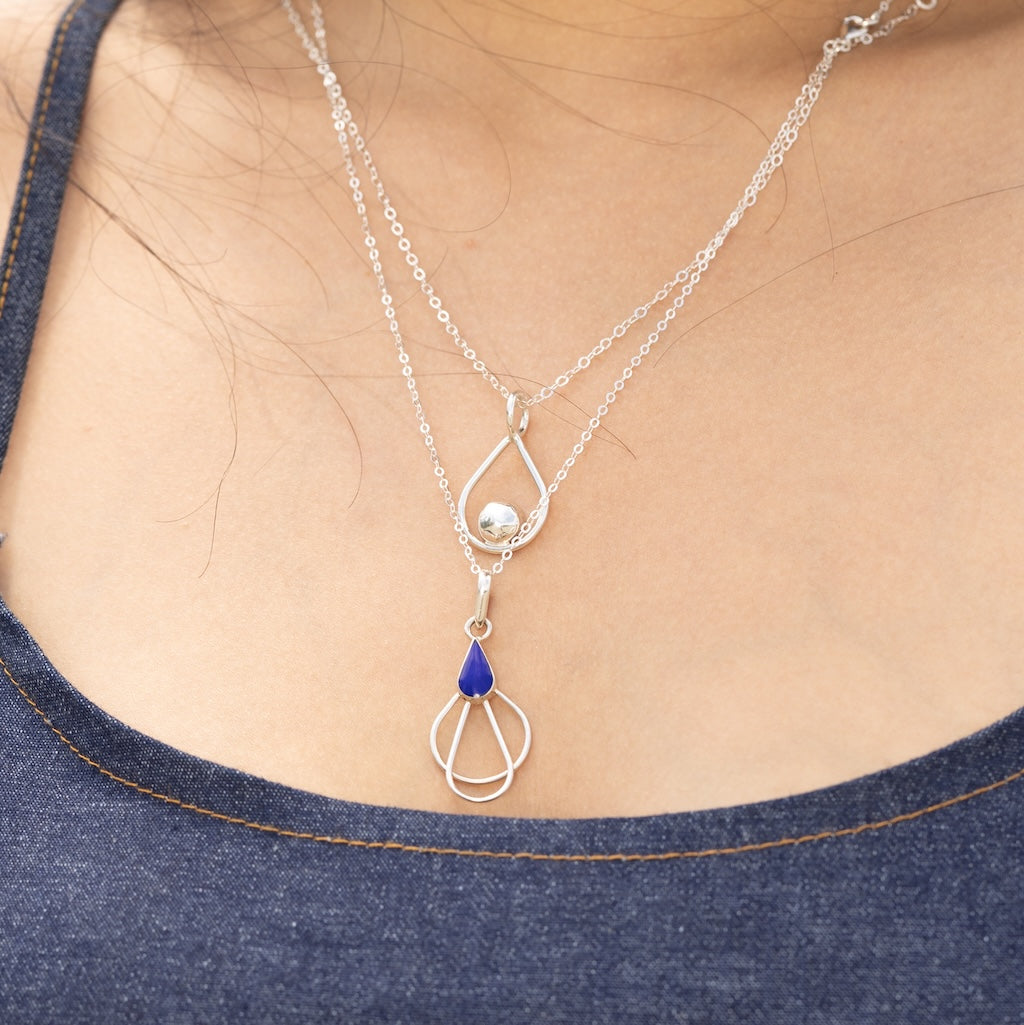 Sodalite Sterling Silver Necklace