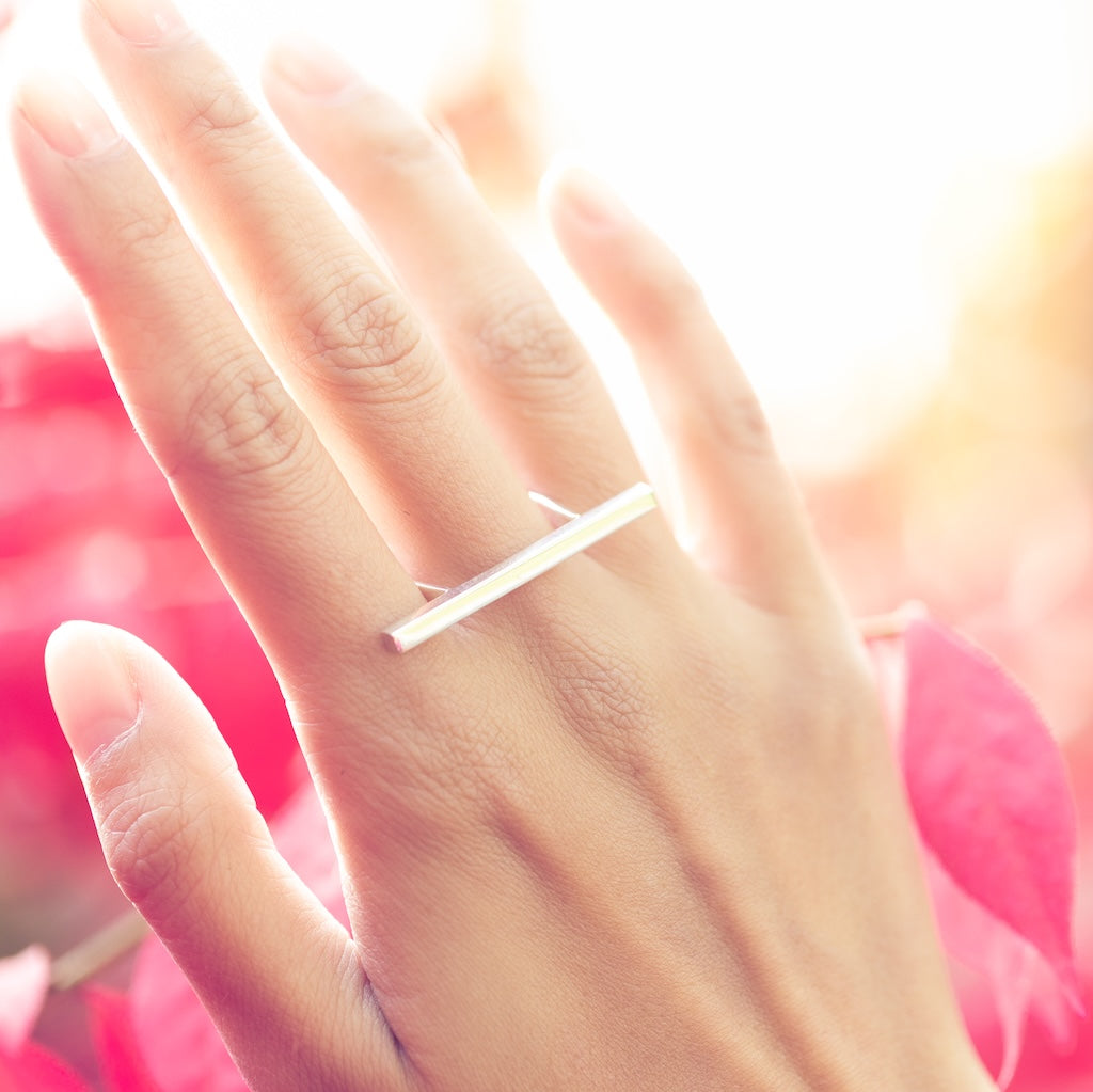 Sterling Silver Bar Ring