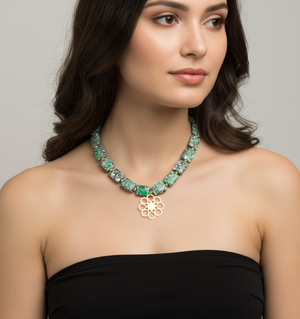 Africana Gemstone Beaded Necklace