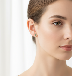Tiny Moon Studs