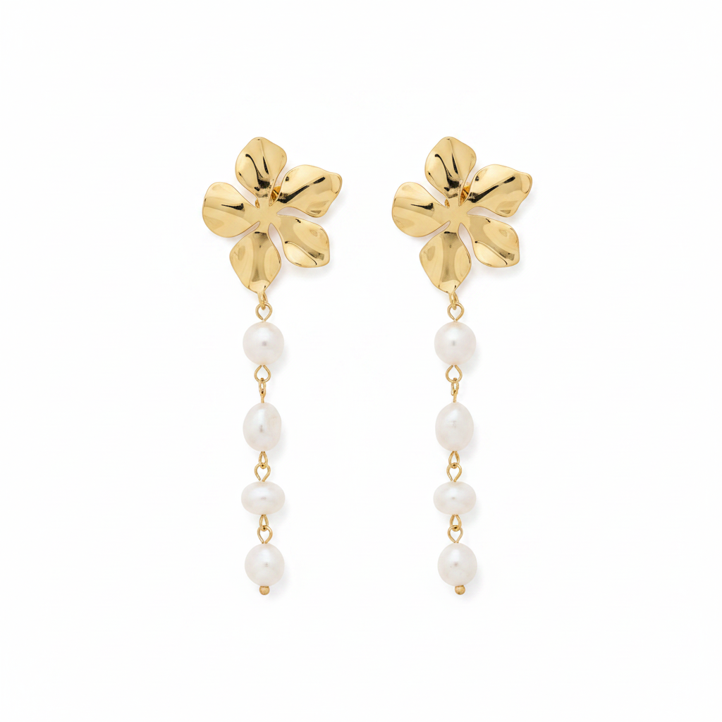 Pearl Blossom Earrings