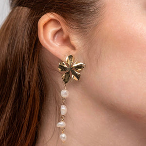 Pearl Blossom Earrings