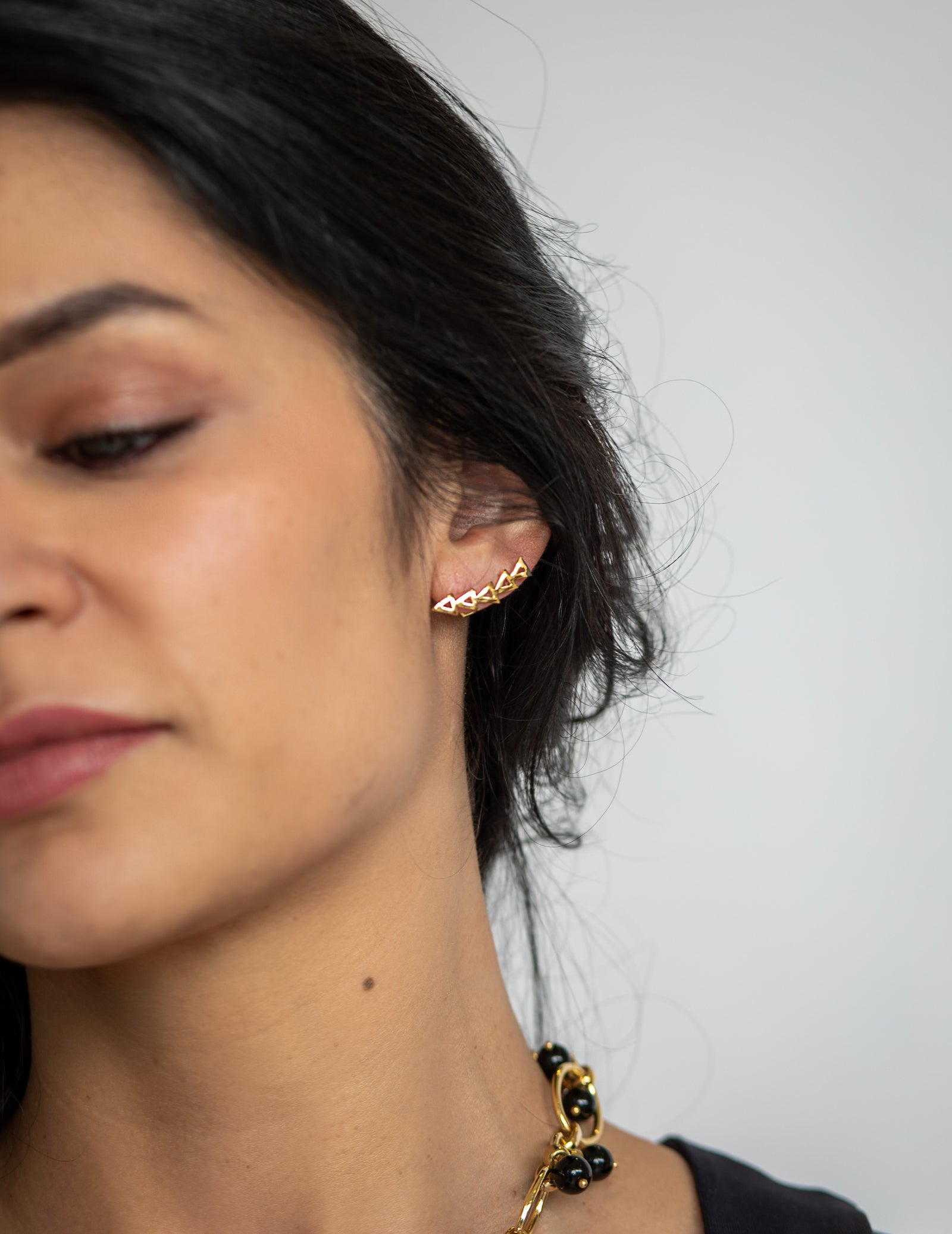 Standout Boutique's Dee - Gold Triangular Ear Climbers