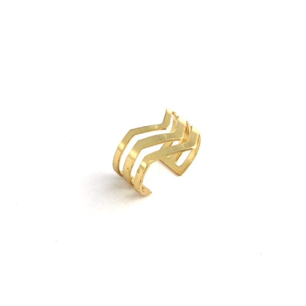 Edolie Chevron Ring - Standout Boutique