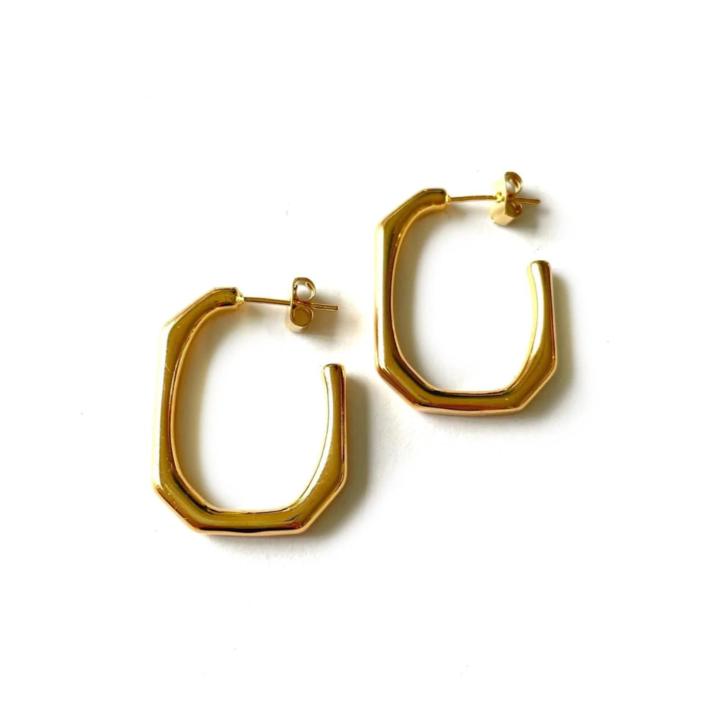 Lutana druzy 2025 hoop earrings