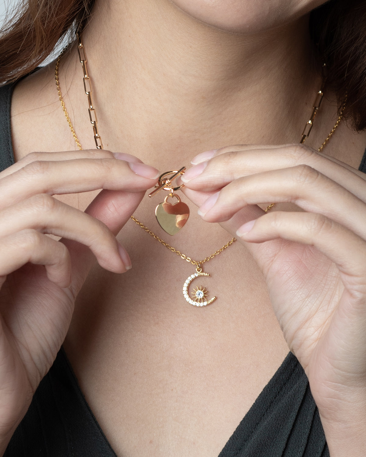 Moon & Star Gold Necklace - Standout Boutique