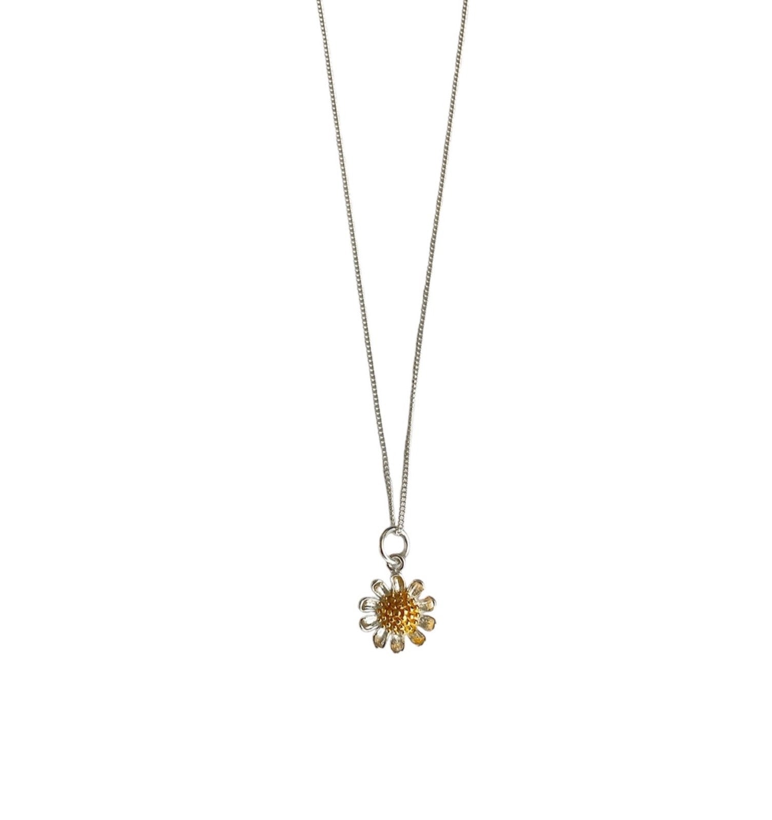 Sterling Silver Sunflower Necklace - Standout Boutique