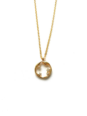 Evie Charm Gold Sparkly Stars Necklace - Standout Boutique